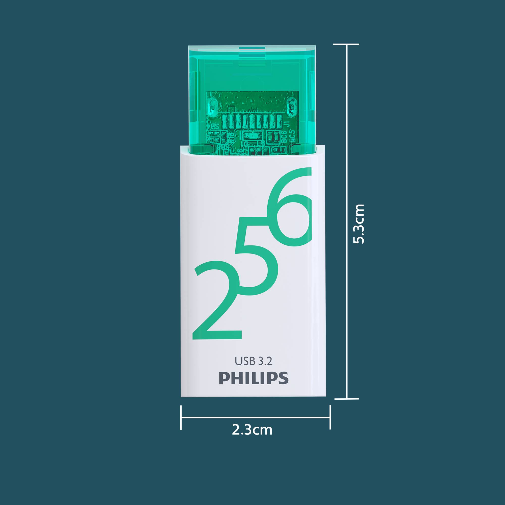 Philips USB-stick 256GB Click - USB 3.2, Spring Green-2