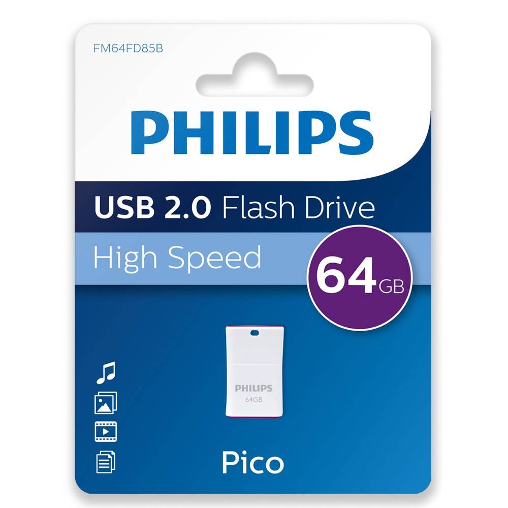 Philips USB-stick 64GB Pico - USB 2, Magic Purple-1