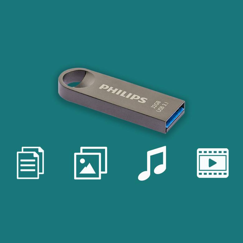 Philips USB-stick 32GB Moon - USB 3.1, Space Grey-3