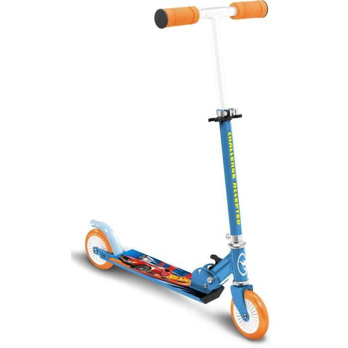 STAMP Vouwscooter - Hot Wheels - Vouwbaar - Verstelbare Hoogte - Antislip Deck-0
