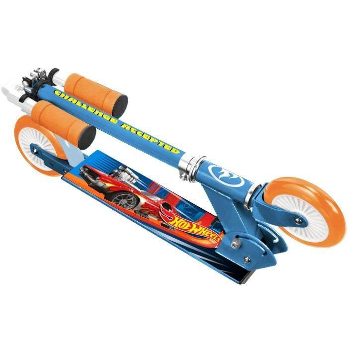 STAMP Vouwscooter - Hot Wheels - Vouwbaar - Verstelbare Hoogte - Antislip Deck-1