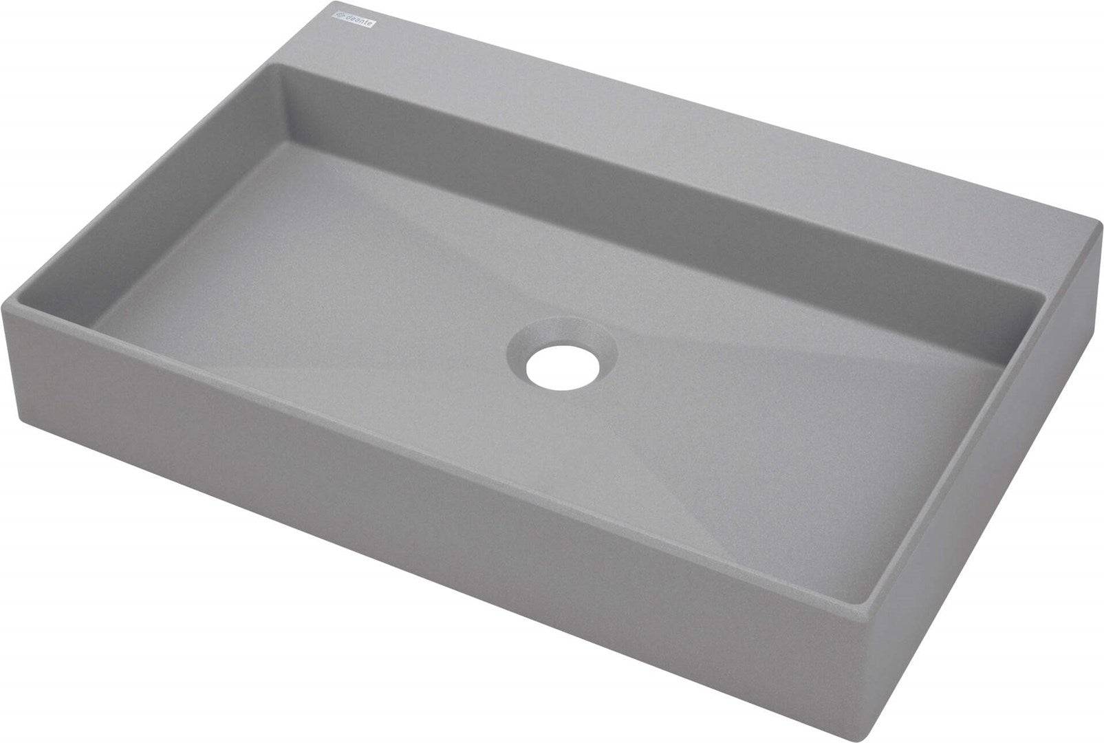 Granieten Wastafel met Ruimte voor Kraan - 60 x 40 cm-0