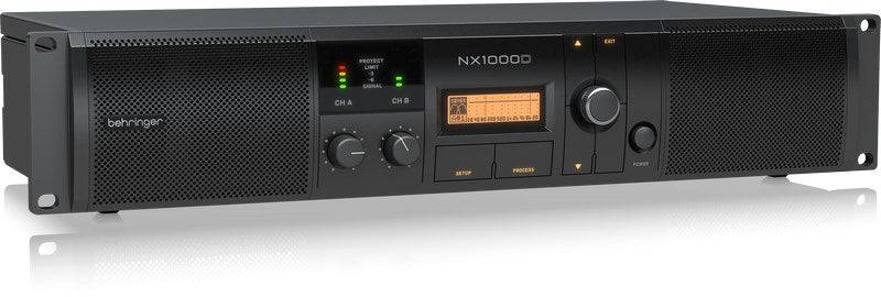 Behringer NX1000D Audio Amplifier 2 x 500W 2 Ohm, 2 x 300W 4 Ohm, DSP-0
