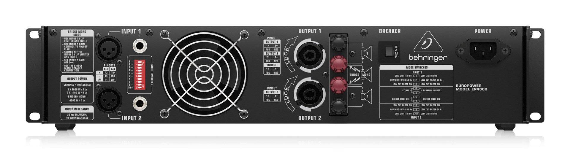 EP4000 Versterker met ATR Technologie - 4000 Watt EP2500-2