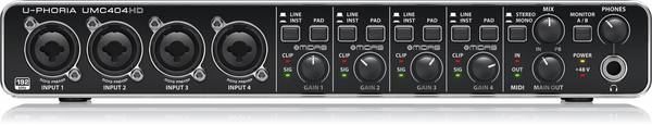 Behringer U-Phoria UMC404HD USB Audio Interface