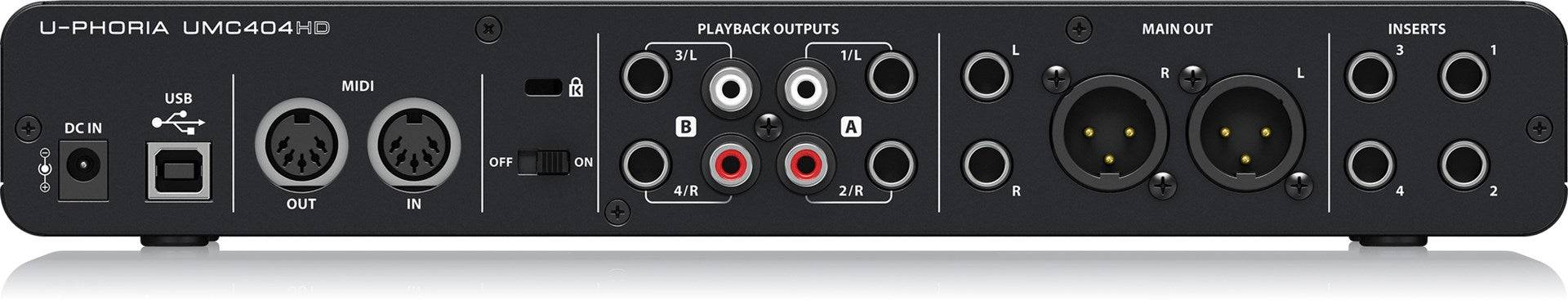 Behringer U-Phoria UMC404HD USB Audio Interface-4