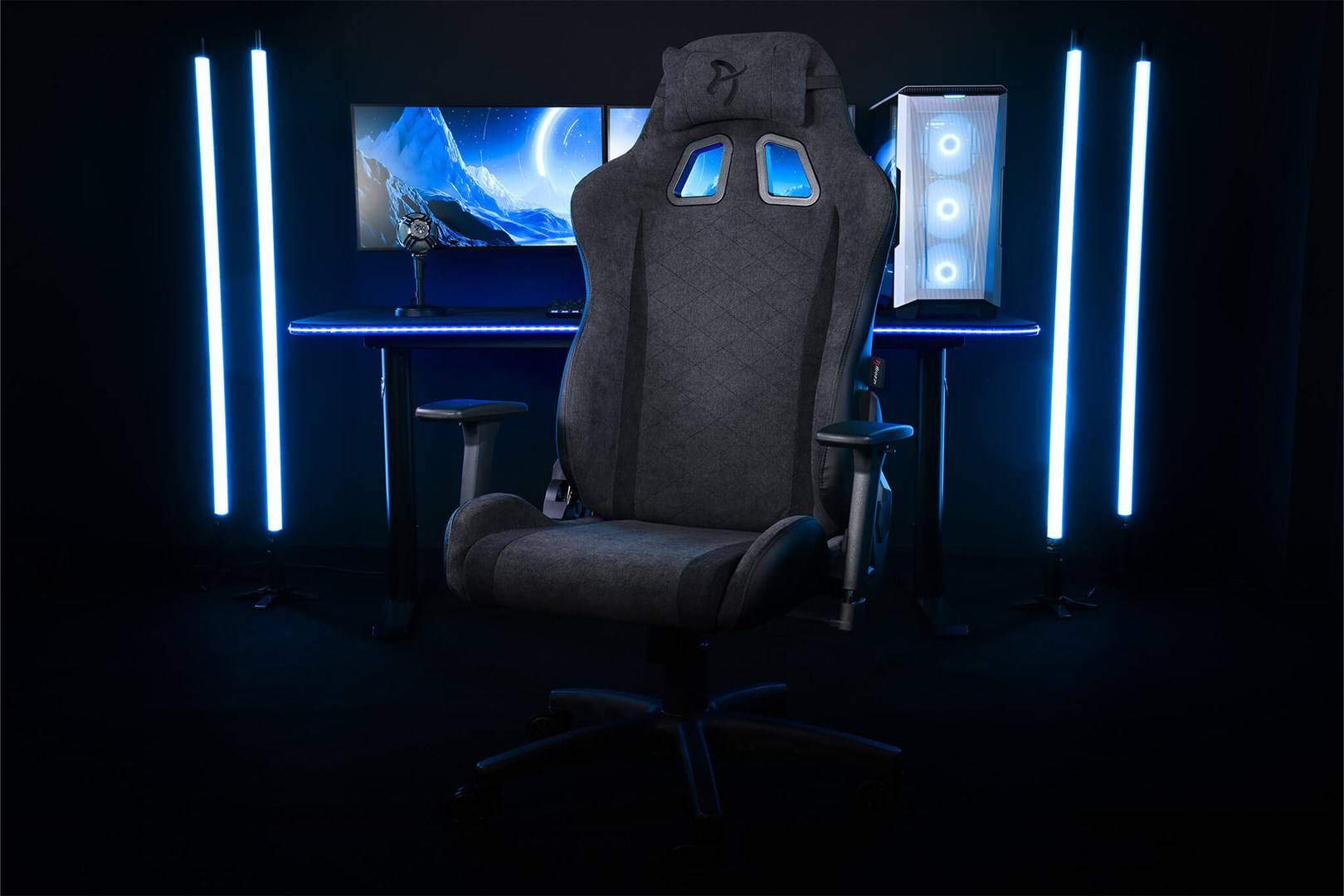 Arozzi Gaming stoel Avanti Donkergrijs SoftFabric-2