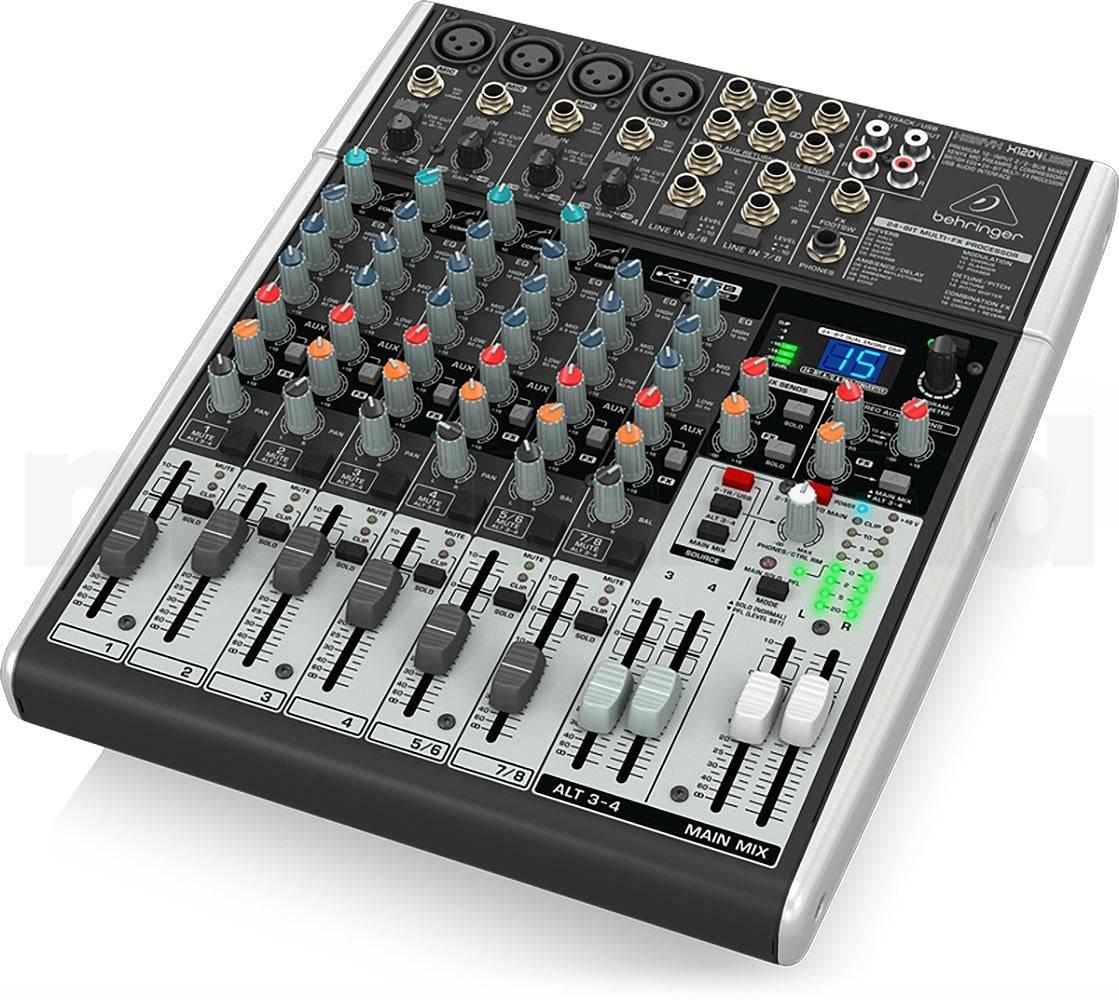 Behringer Xenyx X1204USB Mixer 12 Kanalen Grijs-2