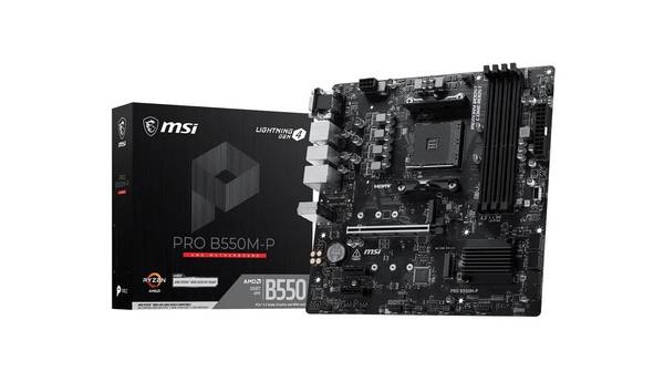 MSI PRO B550M-P Moederbord Socket AM4 micro ATX AMD B550