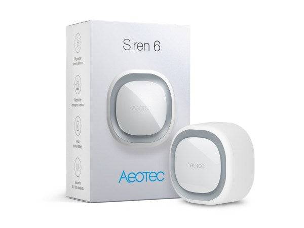 Aeotec Z-Wave Siren 6 Draadloze Sirene Binnen/Buiten Wit AEOEZW164EU-0