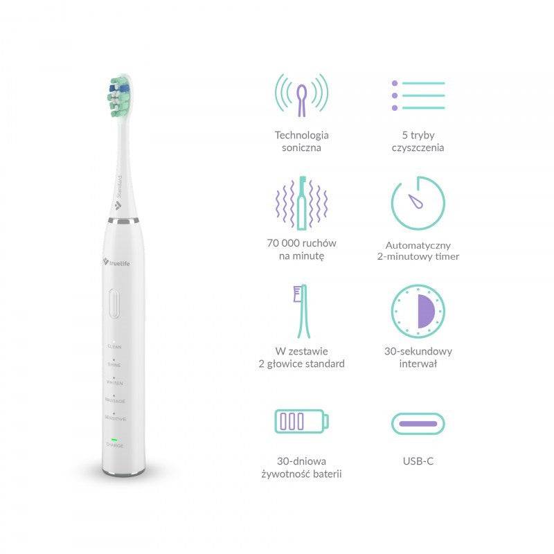 truelife SonicBrush Clean30 Witte Oscillerende Tandenborstel 5 Modi-2
