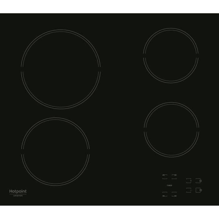HOTPOINT HR631C Keramische Kookplaat - 4 Branders - 60 cm - Zwart-0