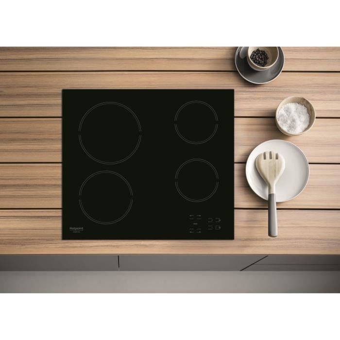HOTPOINT HR631C Keramische Kookplaat - 4 Branders - 60 cm - Zwart-1