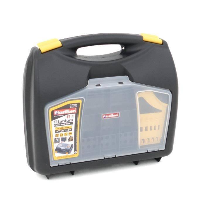 Plastiken - Gereedschapskoffer 63040_ZWART - 40 cm - Titanium - Kunststof 63040_BLACK-0