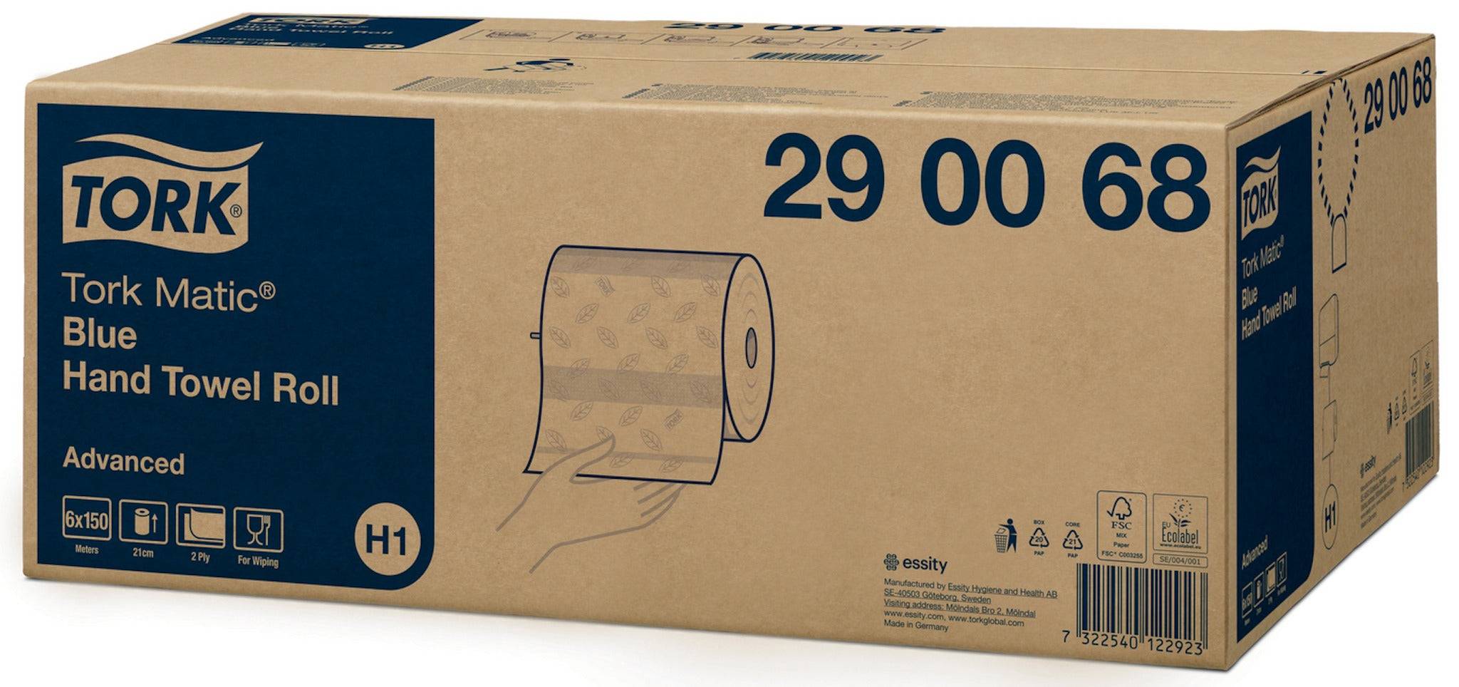 Tork Matic Handdoekrol - Blauw - 150 m - 6 Rollen-0
