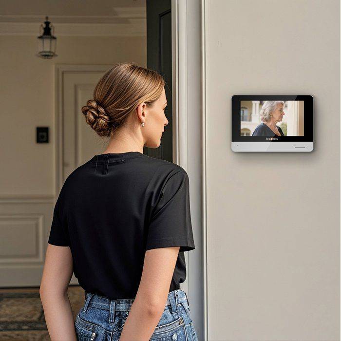 LINK2HOME WiFi Video Deurbel - 7" Touchscreen - 1080p Camera-1