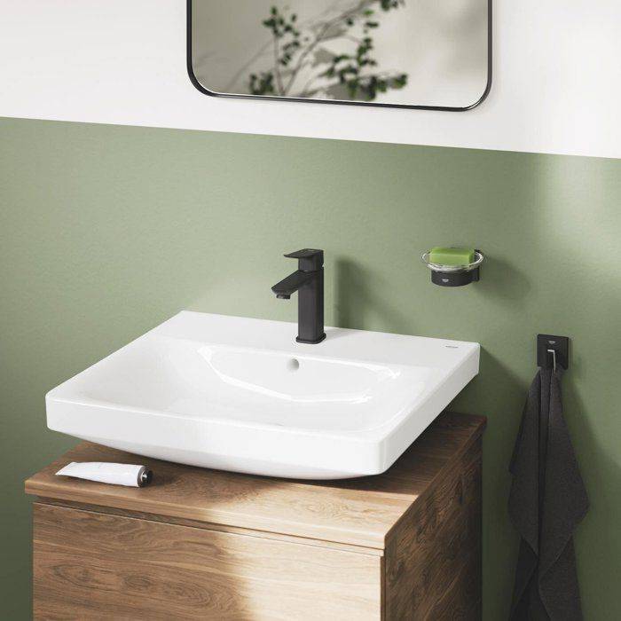 Grohe dice wastafelmengkraan - m-size - aquacalibrator - inclusief push-open waste - matte black-1