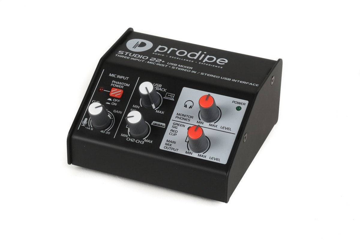 PRODIPE PROSTUDIO22+ Audio Interface - Professionele Audio Interface-0