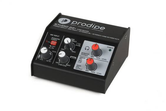 PRODIPE PROSTUDIO22+ Audio Interface - Professionele Audio Interface