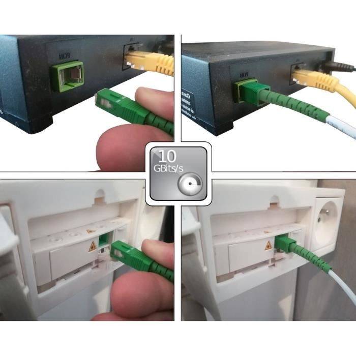 SC-APC Glasvezelkabel - LINEAR - 15 m - Voor Orange Livebox, SFR, Bouygues Telecom BBox - FB122I-3