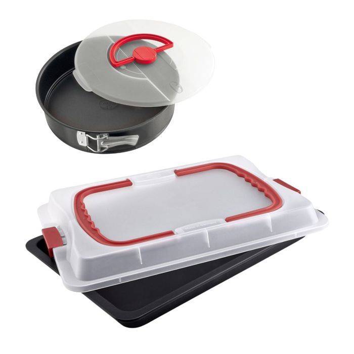 Dr. Oetker Bakplaat met Deksel en Springvorm - Bake and Go - 42 x 29 cm-0