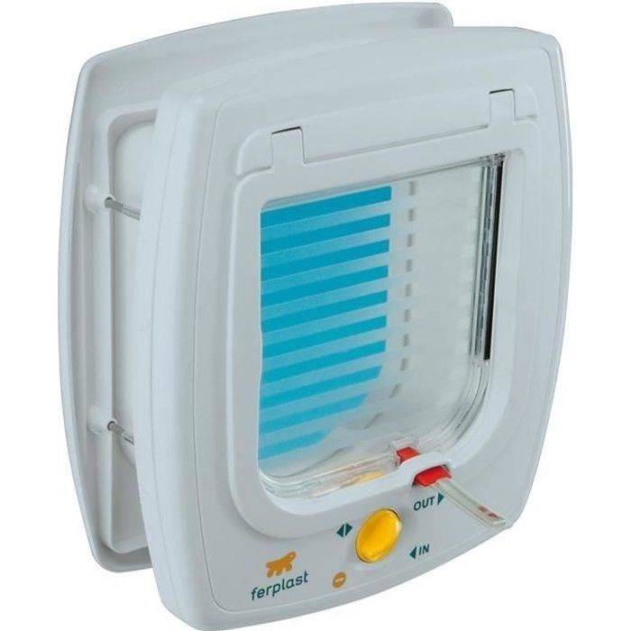 Ferplast Swing 5T Handmatig Kattenluik - 4-Positie Vergrendelingssysteem - Wit - 72103011-0