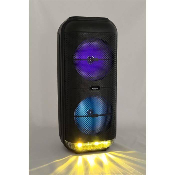 INOVALLEY Karaoke Speaker met Verlichting - KA22-BTH - 500W - Bluetooth V5.0 - Zwart-1