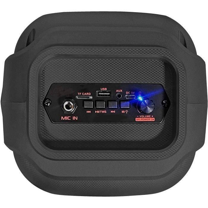 INOVALLEY Karaoke Speaker met Verlichting - KA22-BTH - 500W - Bluetooth V5.0 - Zwart-4
