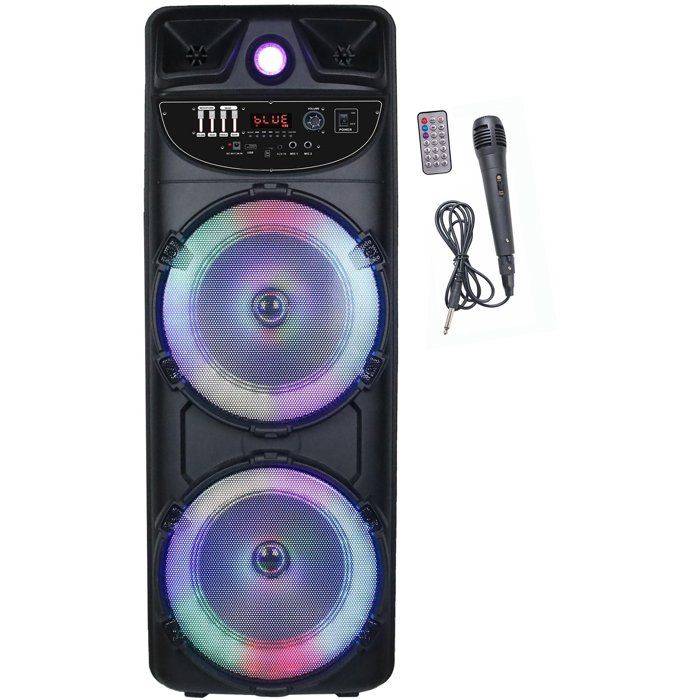 INOVALLEY Draagbare Speaker - MS02-XXL-N - 1000W - Bluetooth - Karaoke Functie-0