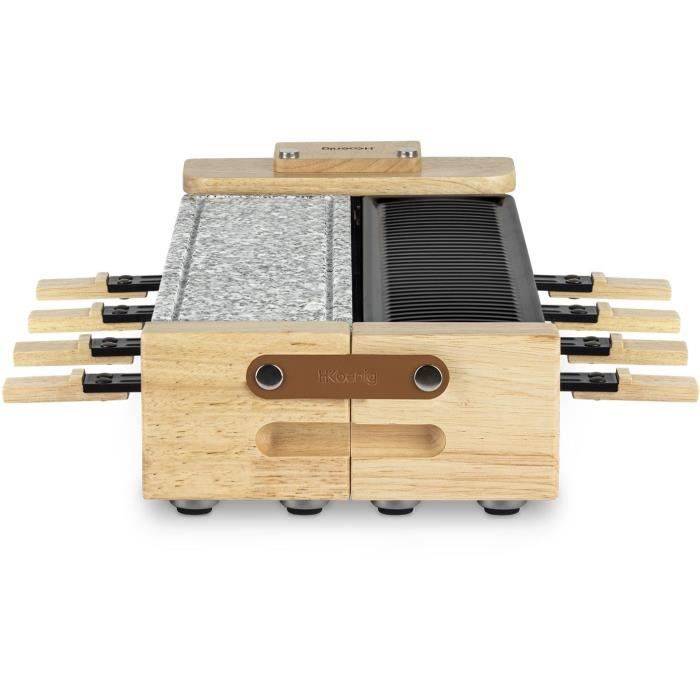 H.Koenig Raclette Grill - WOD360 - Voor 8 Personen - Draaibare Basis - 1400 W-3