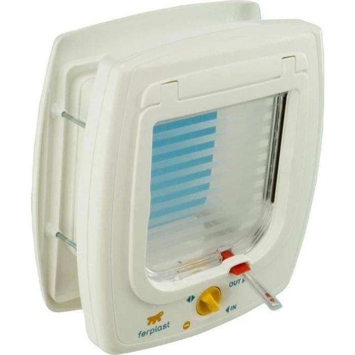 Ferplast Swing 7 Magnetisch Kattenluik - 4-Positie Vergrendelingssysteem - Wit - 72104011-0
