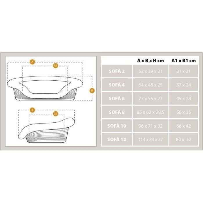 Celeste Sofa Mand - Klein - Ovaal - Binnen - Verwijderbare Kussen-1