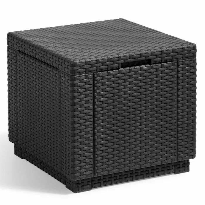 Keter Cube Graphiet Opbergpoef 213816 422801-0