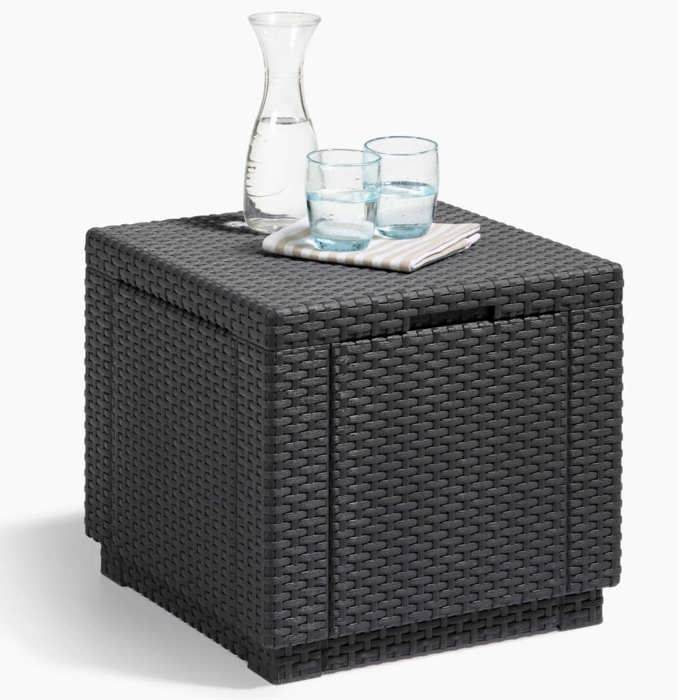 Keter Cube Graphiet Opbergpoef 213816 422801-1