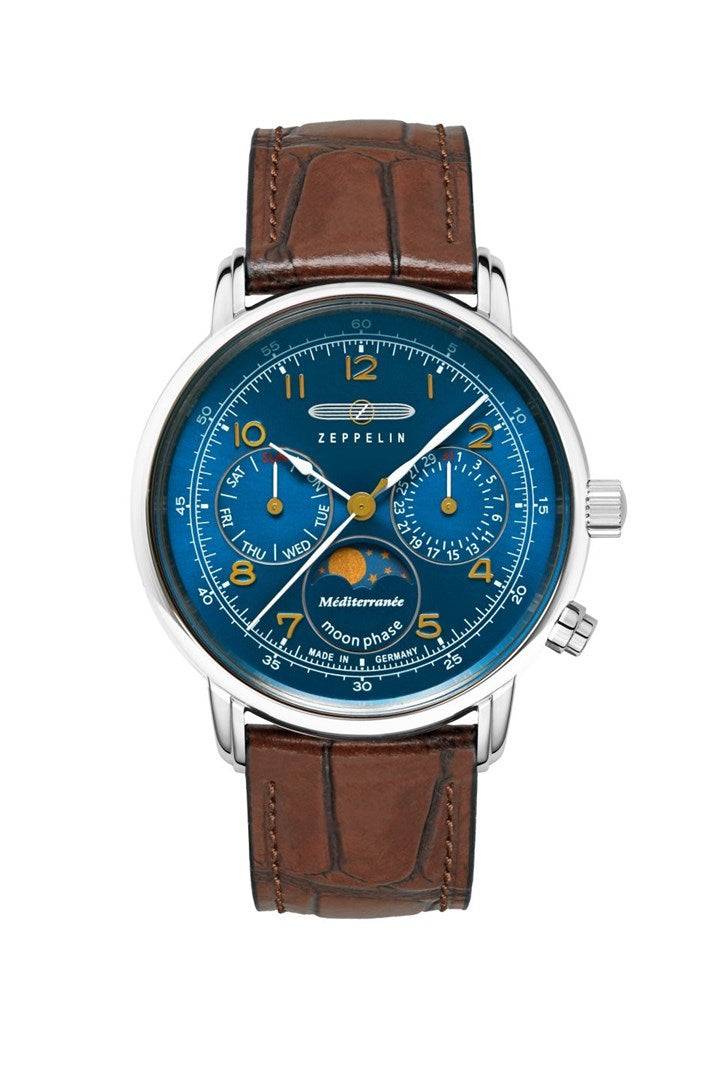 Zeppelin Mediterranee 96373 Horloge met Blauwe Wijzerplaat-0