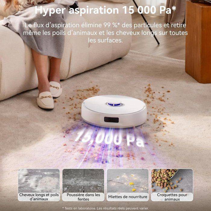 NARWAL Freo Z10 - Robotstofzuiger en Mop met Anti-Tangle Systeem - 15000 Pa - Autonome Basis - Reiniging bij 75°C-2