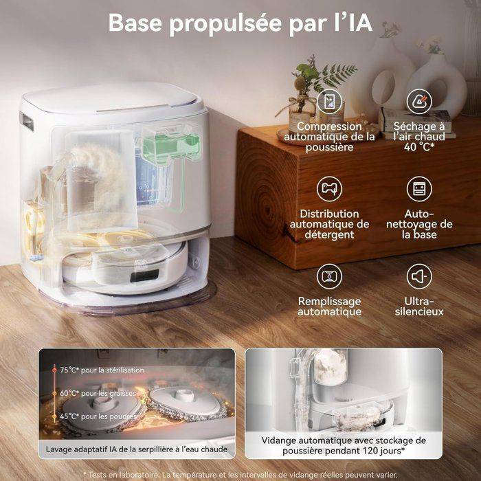 NARWAL Freo Z10 - Robotstofzuiger en Mop met Anti-Tangle Systeem - 15000 Pa - Autonome Basis - Reiniging bij 75°C-4