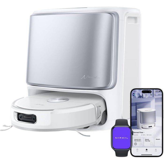 NARWAL FLOW Robotstofzuiger en Mop - 22.000 Pa - Oplaadstation - DualFlow Anti-Tangle - FlowWash Systeem-0