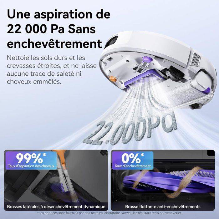 NARWAL FLOW Robotstofzuiger en Mop - 22.000 Pa - Oplaadstation - DualFlow Anti-Tangle - FlowWash Systeem-1