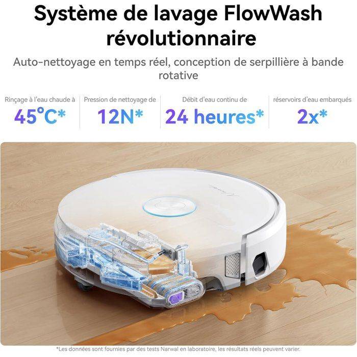NARWAL FLOW Robotstofzuiger en Mop - 22.000 Pa - Oplaadstation - DualFlow Anti-Tangle - FlowWash Systeem-3
