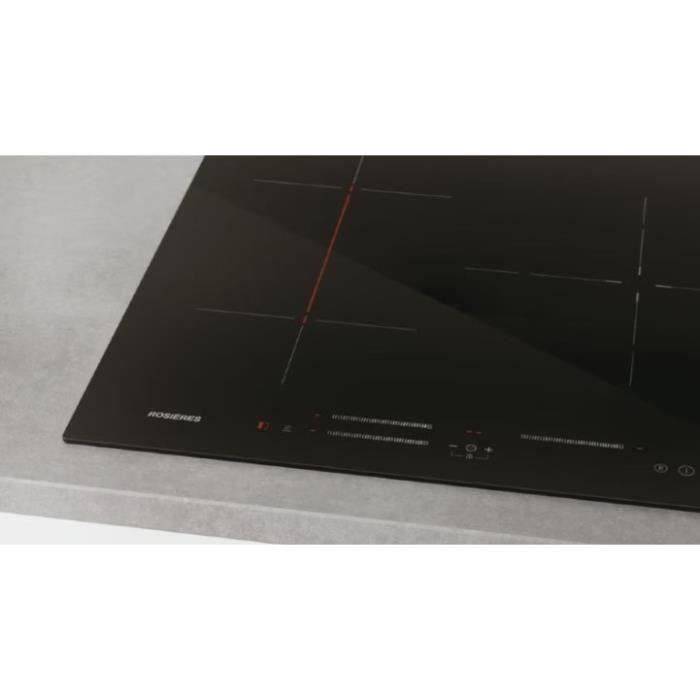 ROSIERES Inductiekookplaat - 3 Branders - 7000 W - 28 cm Zone - RI633CBB-3