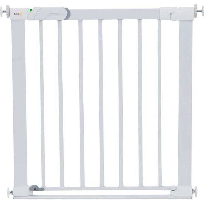 SAFETY 1ST Flat Step Veiligheidshek - 73 tot 80 cm - Witte Metaal - Drukgemonteerd-0