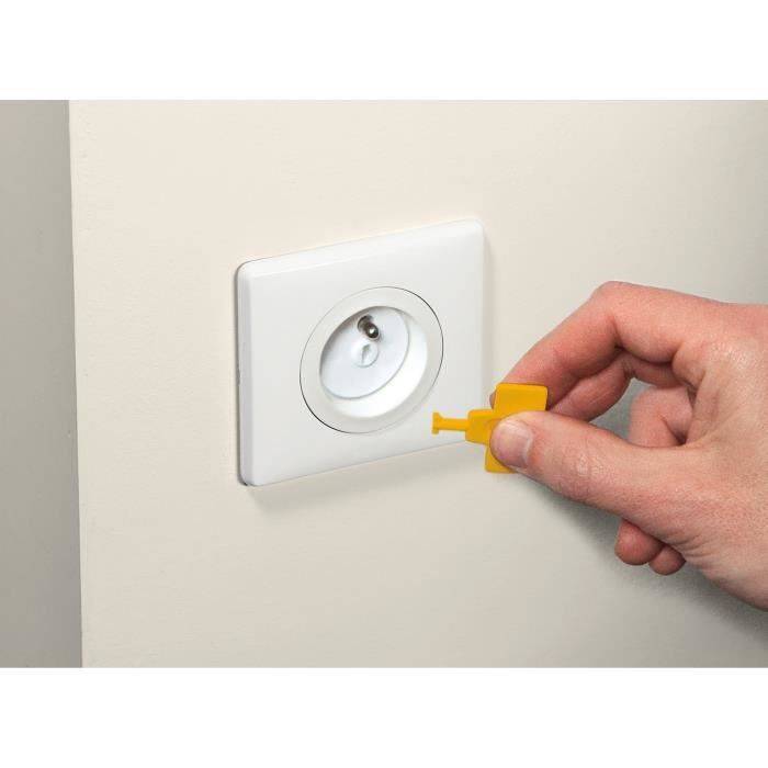 SAFETY 1st Set van 12 Stopcontactbeschermers met Sleutels - Wit-0