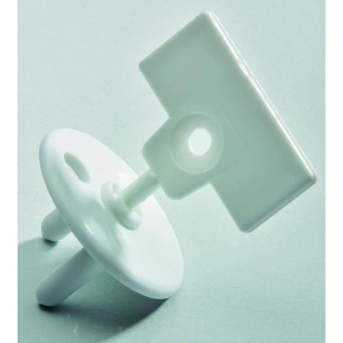 SAFETY 1st Set van 12 Stopcontactbeschermers met Sleutels - Wit-1