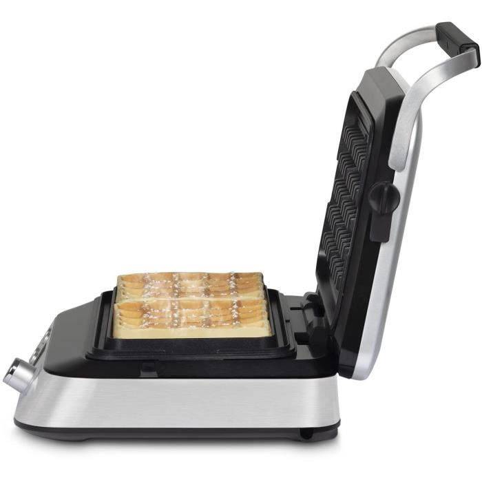 HKoeNIG Wafelmaker - GFX800 - Kookoppervlak 12 x 12,5 cm - 5 Kookprogramma's - Antiaanbaklaag - 1600 W-0