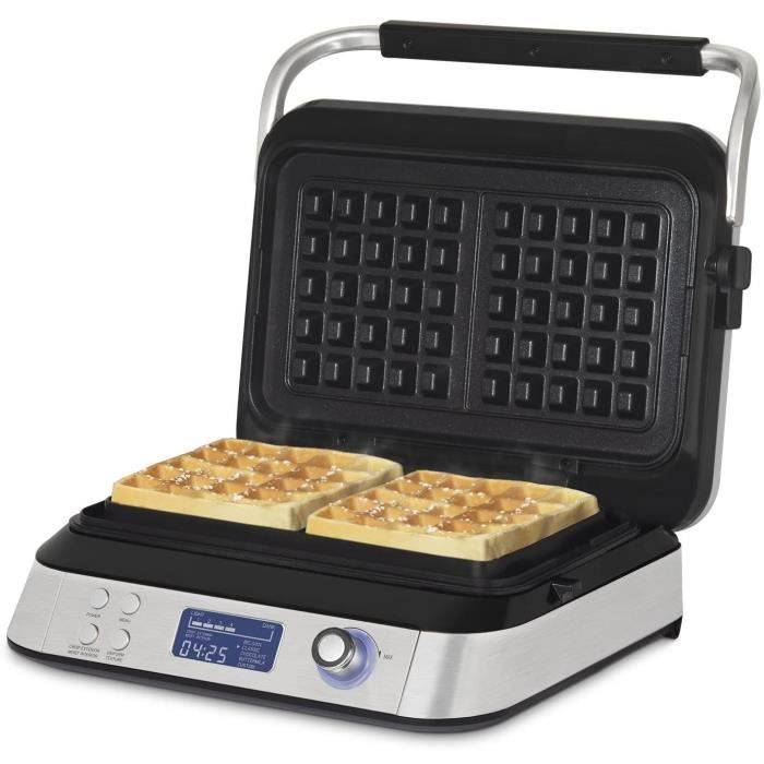 HKoeNIG Wafelmaker - GFX800 - Kookoppervlak 12 x 12,5 cm - 5 Kookprogramma's - Antiaanbaklaag - 1600 W-1