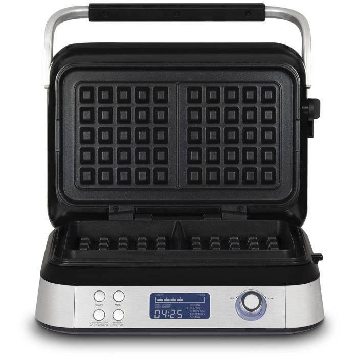 HKoeNIG Wafelmaker - GFX800 - Kookoppervlak 12 x 12,5 cm - 5 Kookprogramma's - Antiaanbaklaag - 1600 W-2