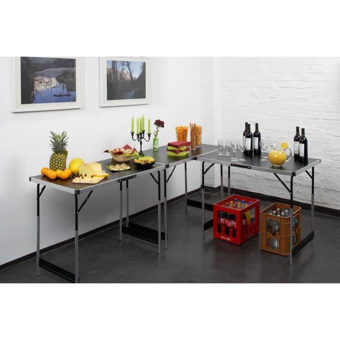 MEISTER Set van 3 Behangtafels - Multifunctioneel - Aluminium - Verstelbare Hoogte-3