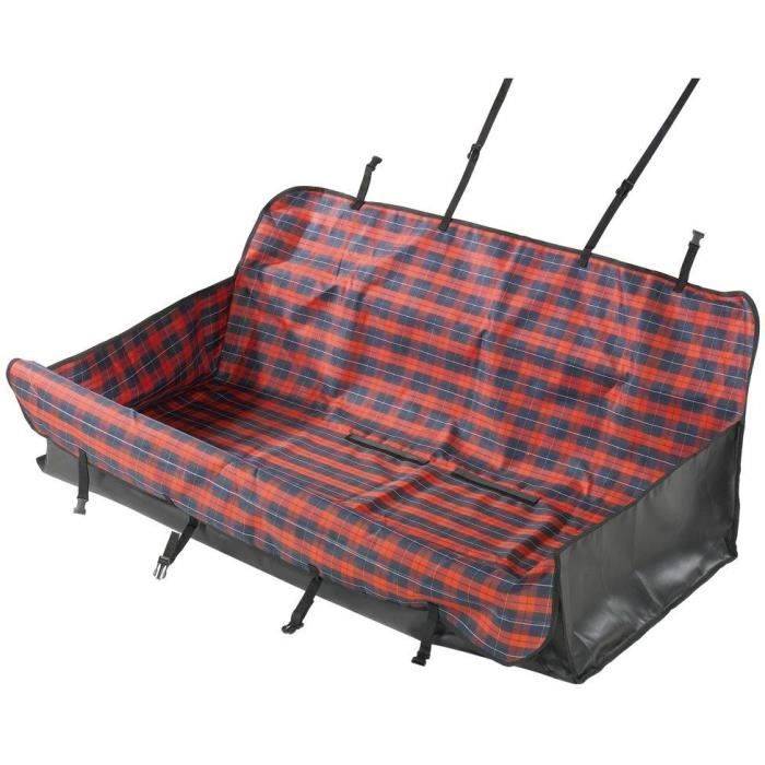 FERPLAST Zitplaatsbeschermhoes - 140 x 50 x 60 cm - Zwart/Rood-0