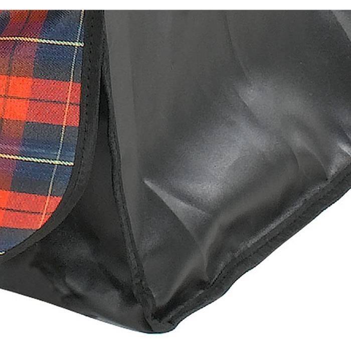 FERPLAST Zitplaatsbeschermhoes - 140 x 50 x 60 cm - Zwart/Rood-3